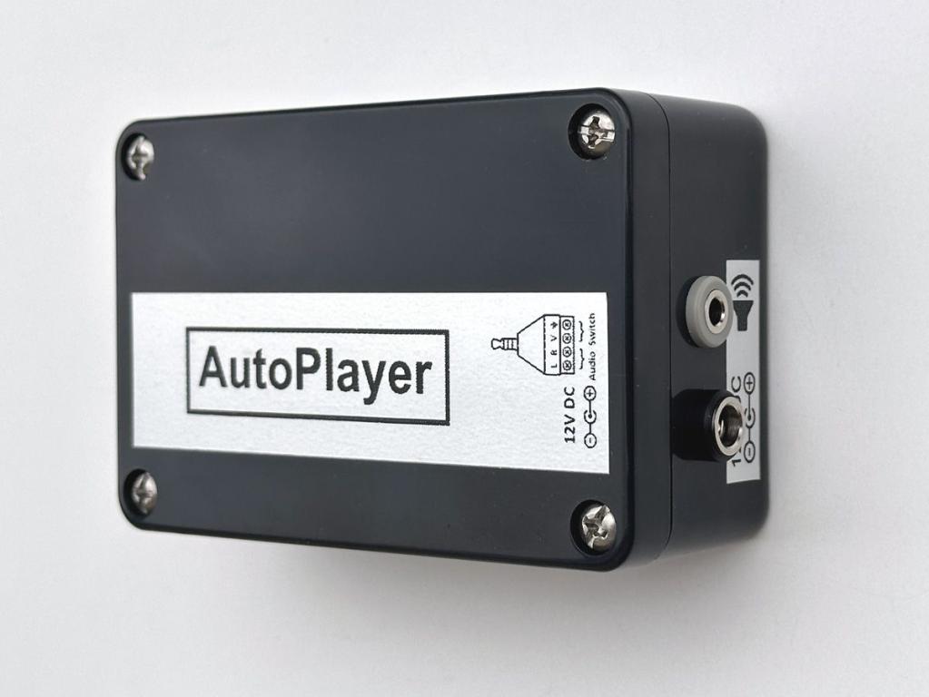 Autoplayer, out door suitable audio player in plastic housing