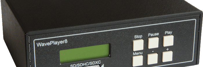Audio player with 8 channels. Waveplayer