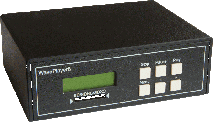 Audio player with 8 channels. Waveplayer