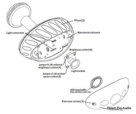Light module for Parabolic loudspeakers FP6020 and FP6030