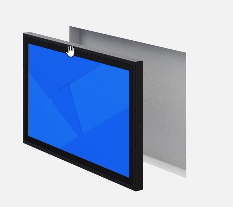 Installation of touch monitor