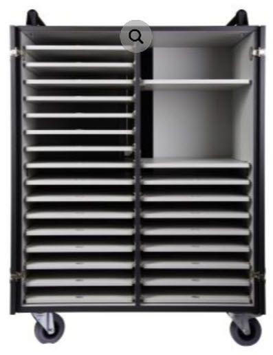 Notebook trolley for 24 notebooks
