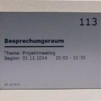 Digital signage for a meeting room