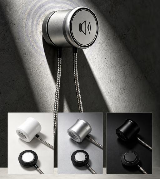 EH140 all-metal single-ear handset with magnetic switch for museum audio stations